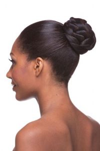 chignon haut