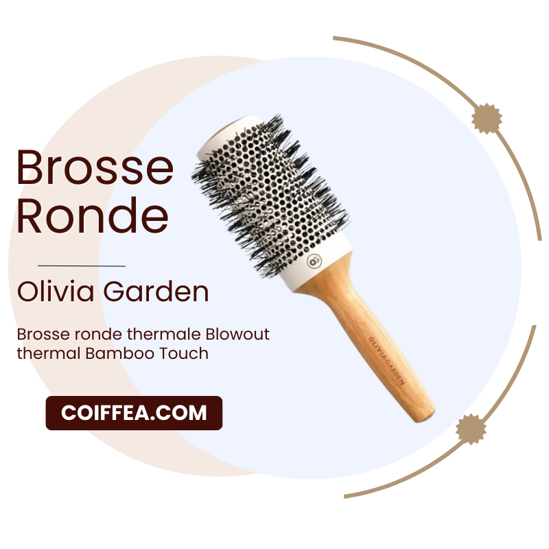 Brosse ronde Bamboo Touch Blowout Thermal Olivia Garden