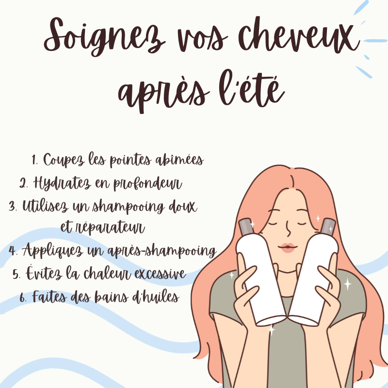 Soignez vos cheveux après l'été